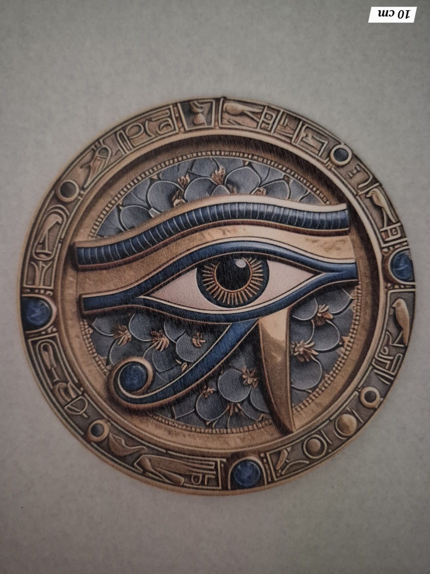 dessous de verre Œil d'Horus en Relief