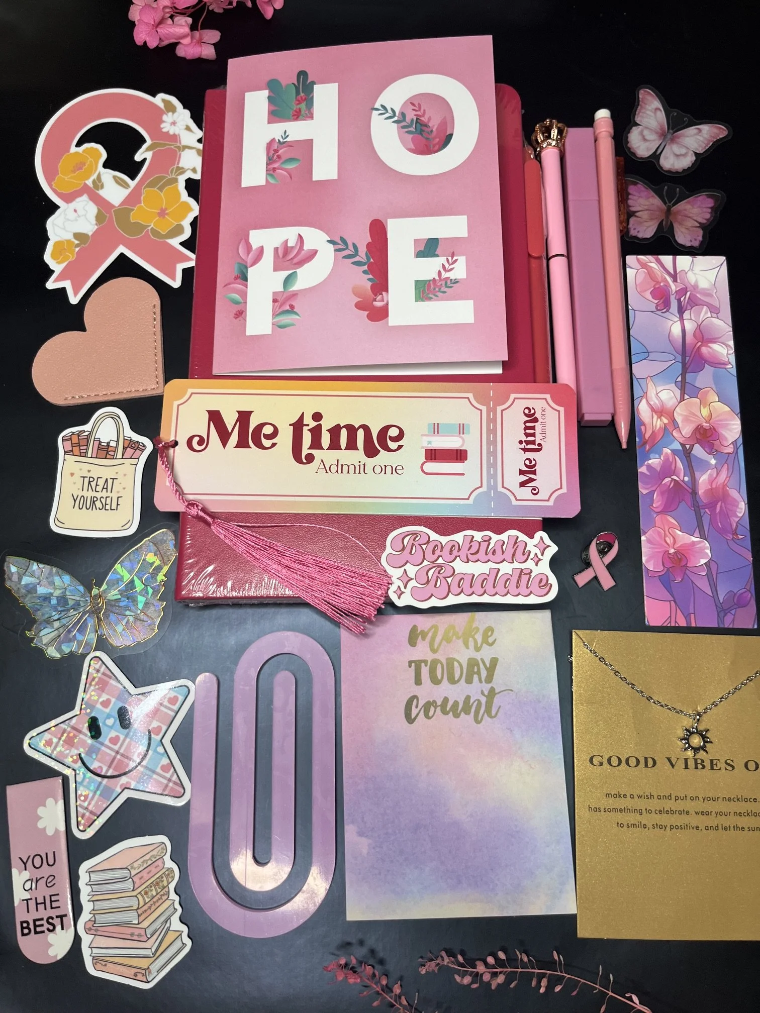 Breast Cancer Awareness Bundle | Journal, Stationery & Support Gift Set