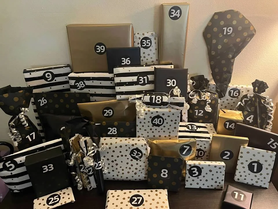 Custom Luxe 40th Birthday Bundle with Custom Wrapping