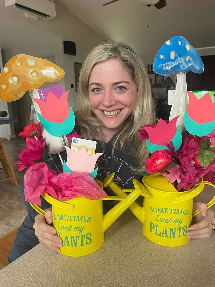 It's ME! Hi there! I'm Katie - owner of this fine establishment. I'm so excited to share my creations with you. (This was a garden themed Mother's Day custom bundle I created.)