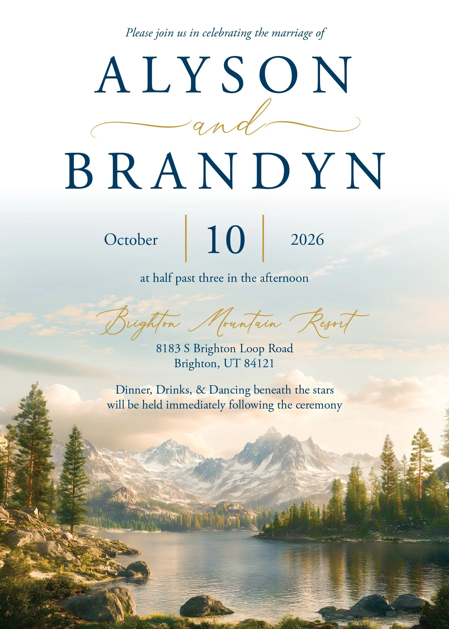 Wedding invitation
