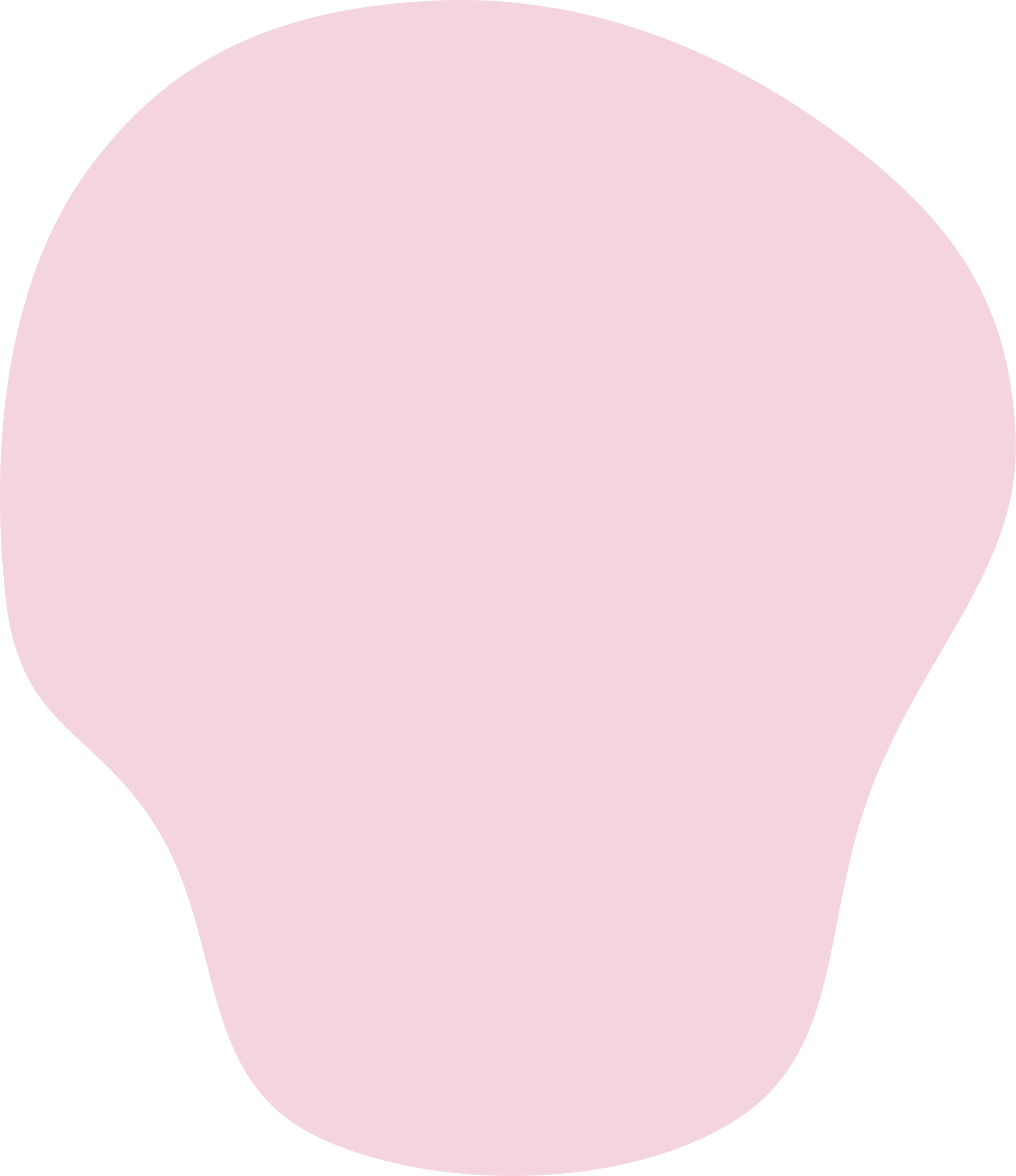 A pink, irregularly shaped object with a black background.