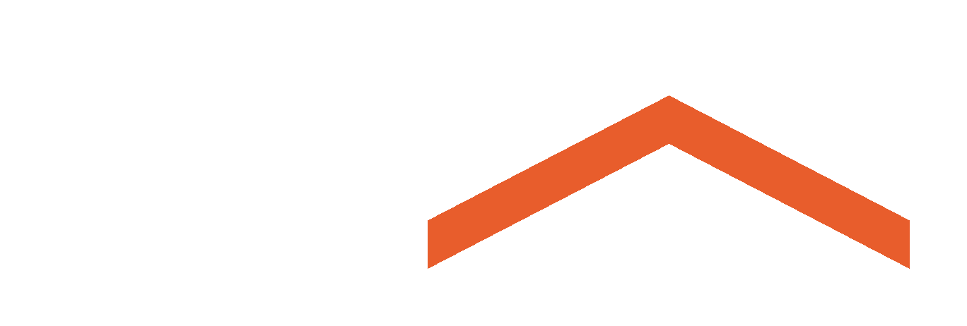 Three mountain peaks with green, white, and orange coloring, against a black background. The white peak is in the center, flanked by the green peak on the left and the orange peak on the right.