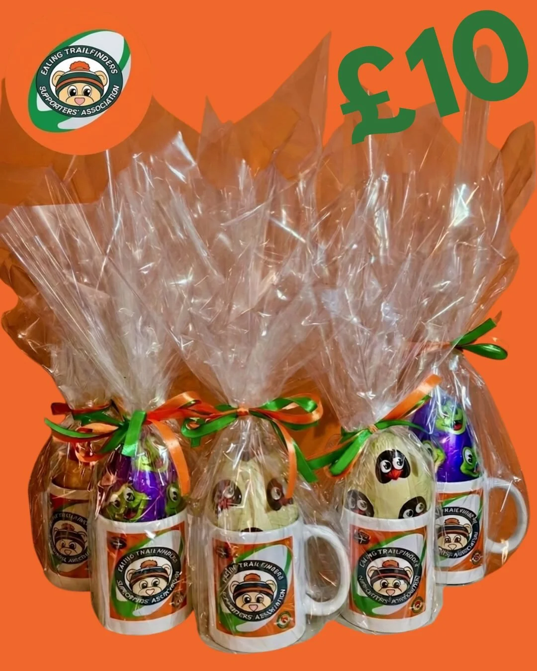 We will be selling these funky Supporters&rsquo; Association branded mugs containing an Easter Egg at the game tomorrow and showing off our new banners! &pound;10 per mug and egg and already gift wrapped for you! 🐣 
Easter sorted!! 

#easter #rugby 