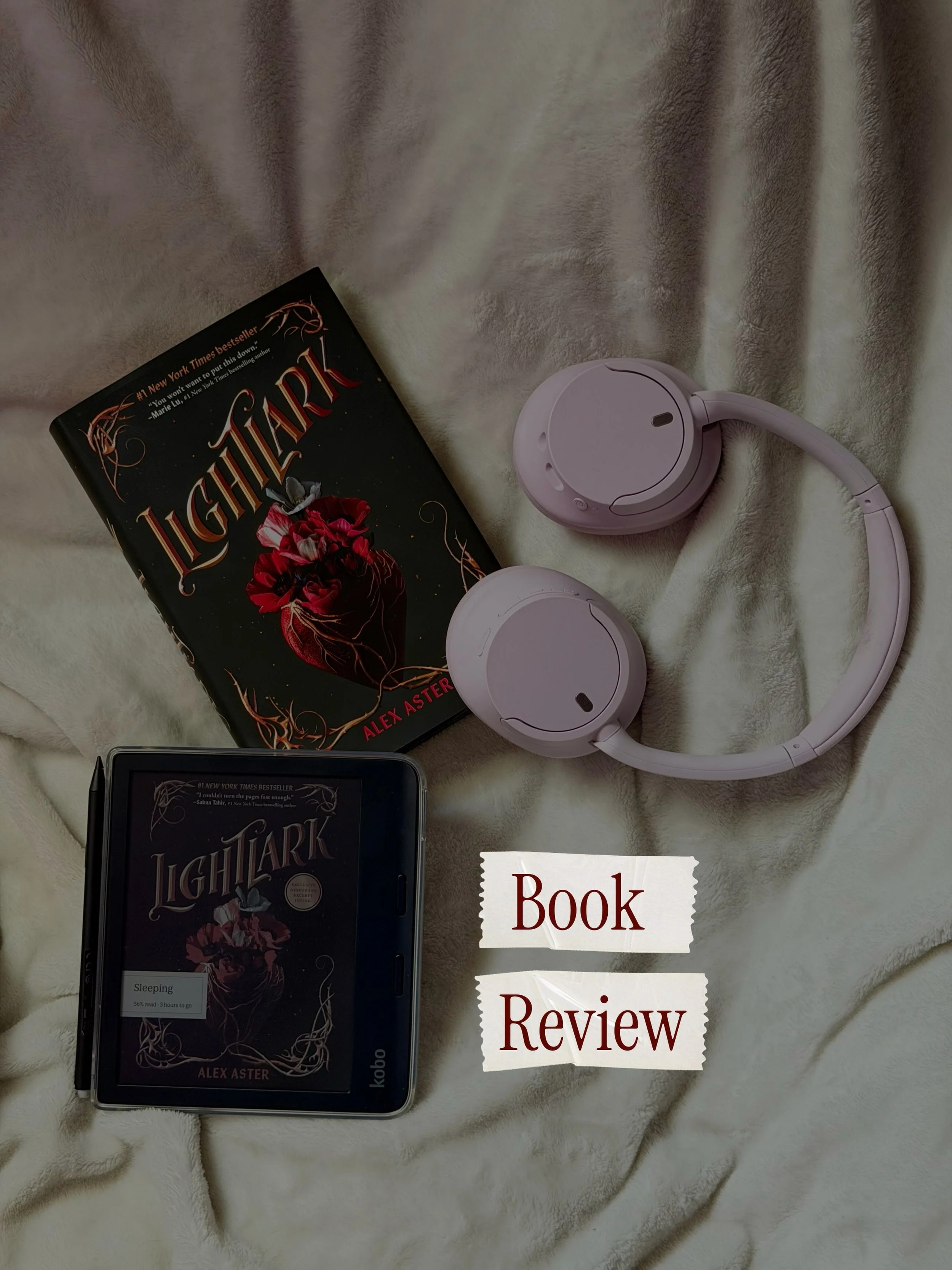 ✨ INK &amp; LORE REVIEW ✨

📖 Lightlark by Alex Aster @alexaster 

⭐⭐⭐⭐✨ (4.5/5)

This one completely surprised me.

The world-building was immersive, the trials kept me hooked, and I genuinely had no idea who to trust. Every time I thought I&rsquo;d