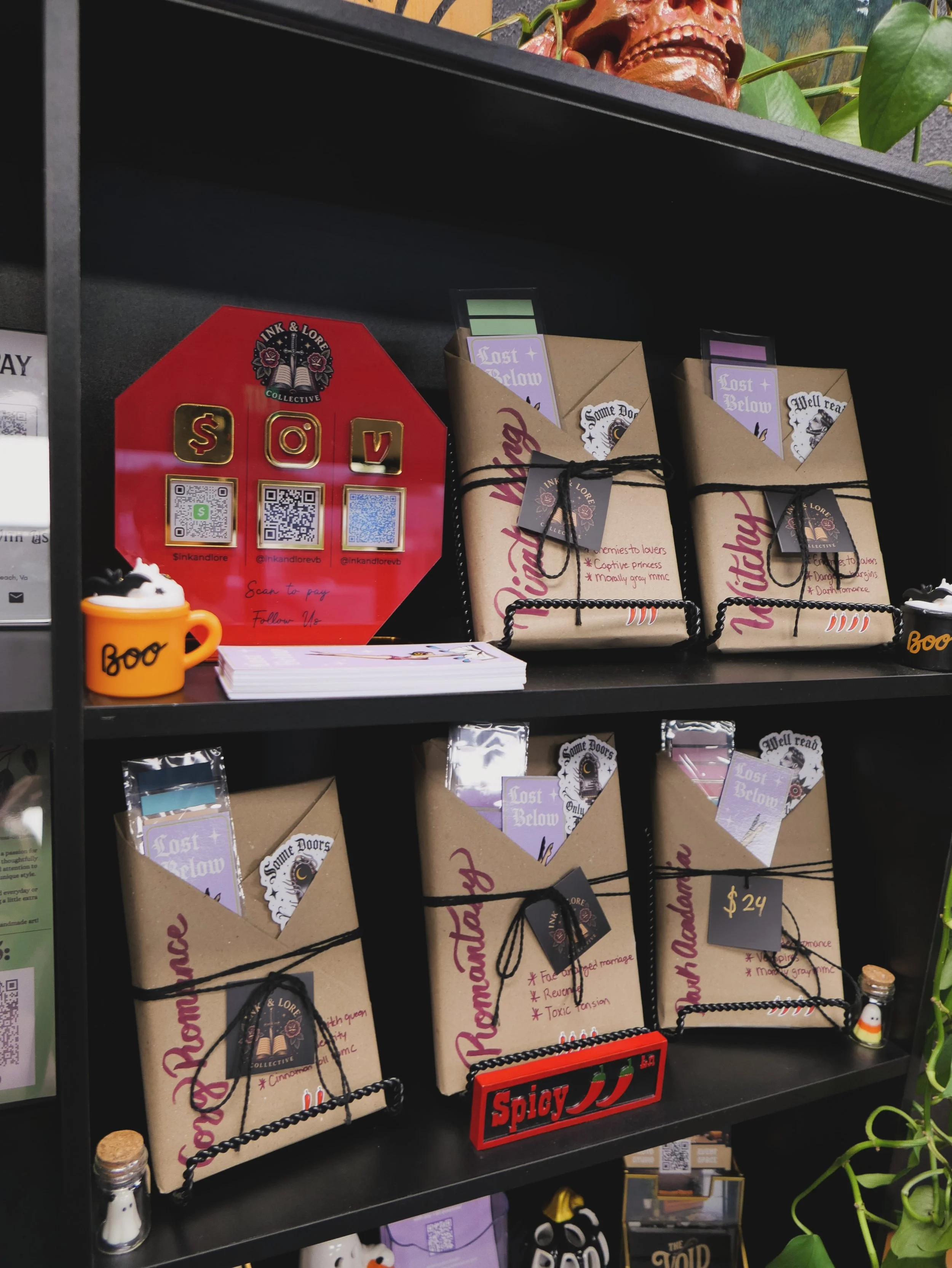 You asked for Blind Date with a Book&hellip;and we DELIVERED. 👀📖☕️

Ink &amp; Lore has officially landed at @beachbumcoffeeva !! Stop by for a drink, choose your mystery date, and keep an eye out for limited releases of books and merch you won&rsqu