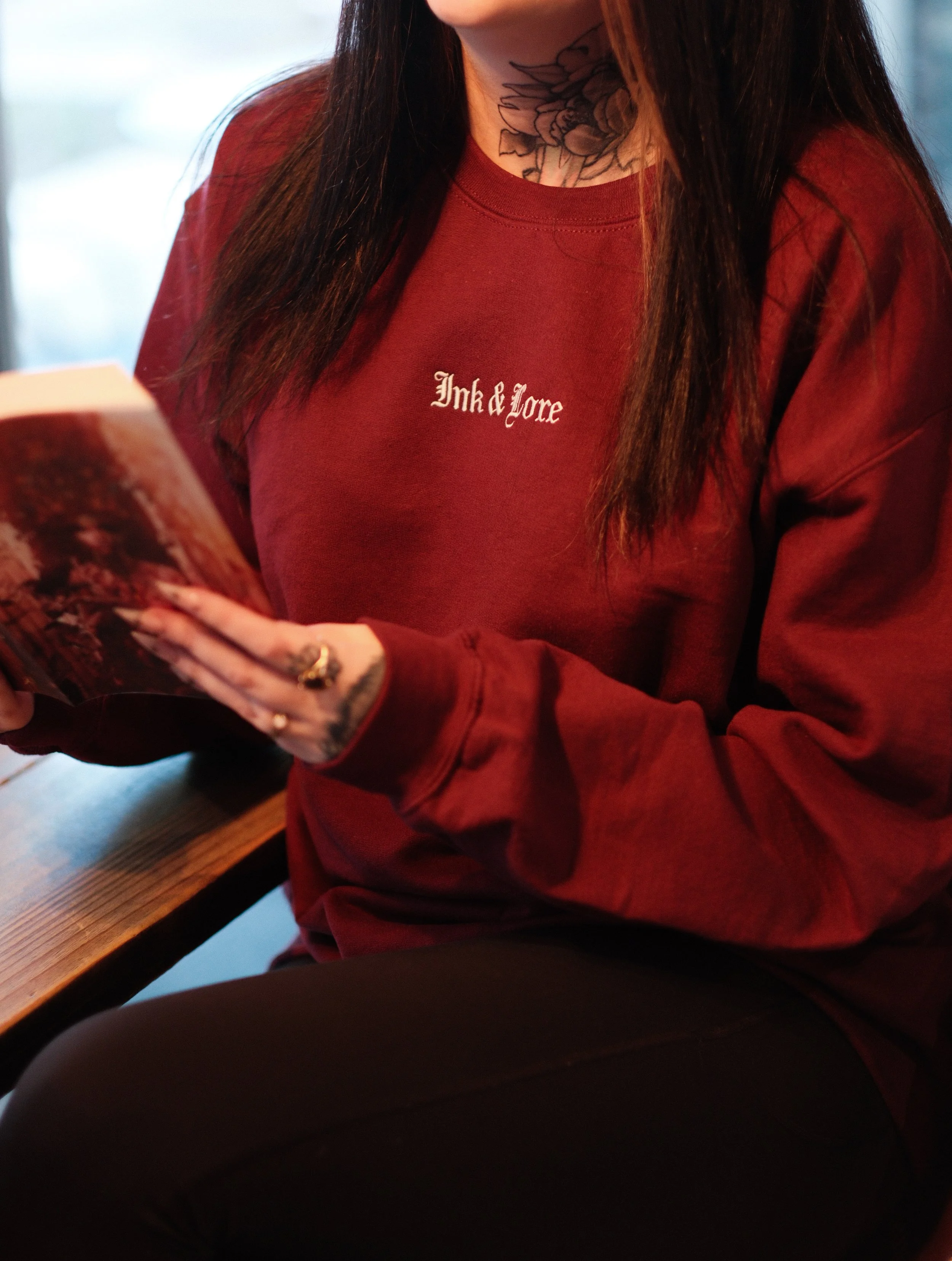 Ink & Lore Embroidered Crewneck