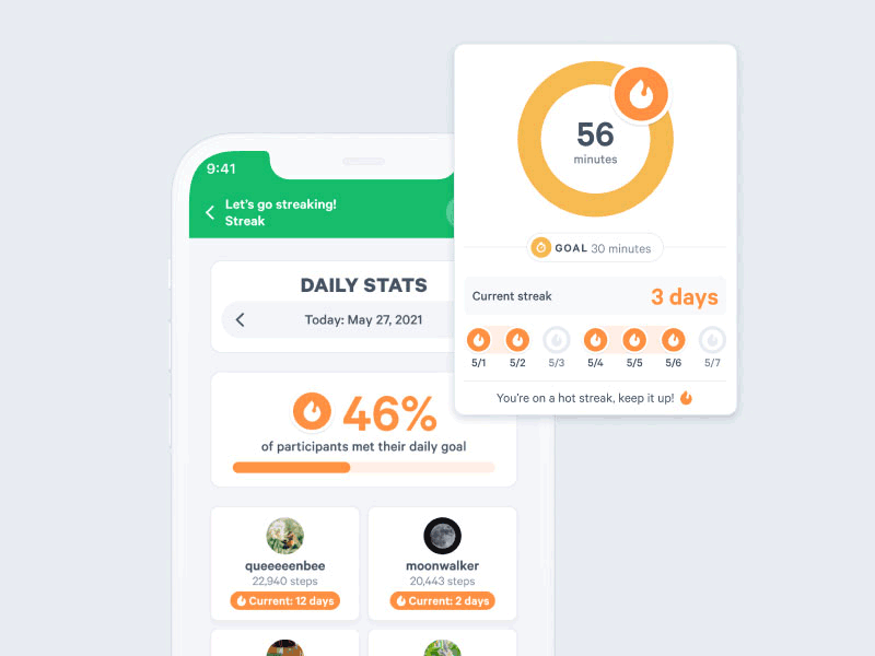 MoveSpring - Streak challenge mode