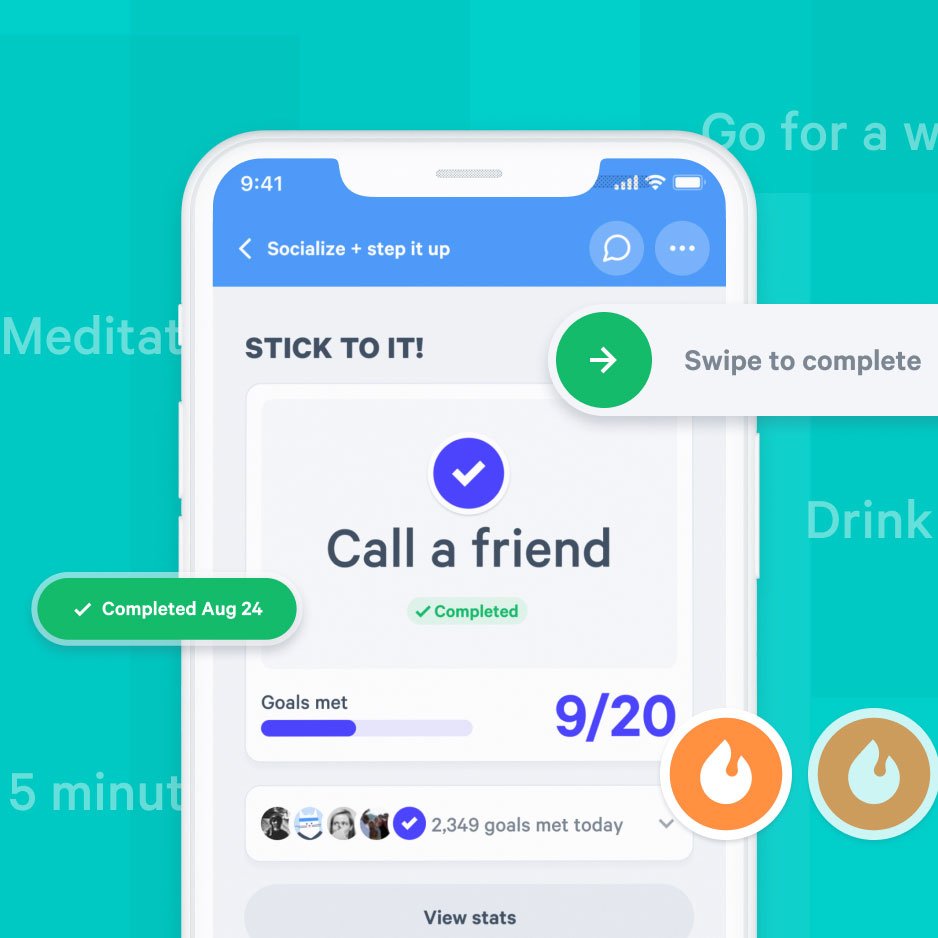 Helping users develop healthy habits through custom activity challenges