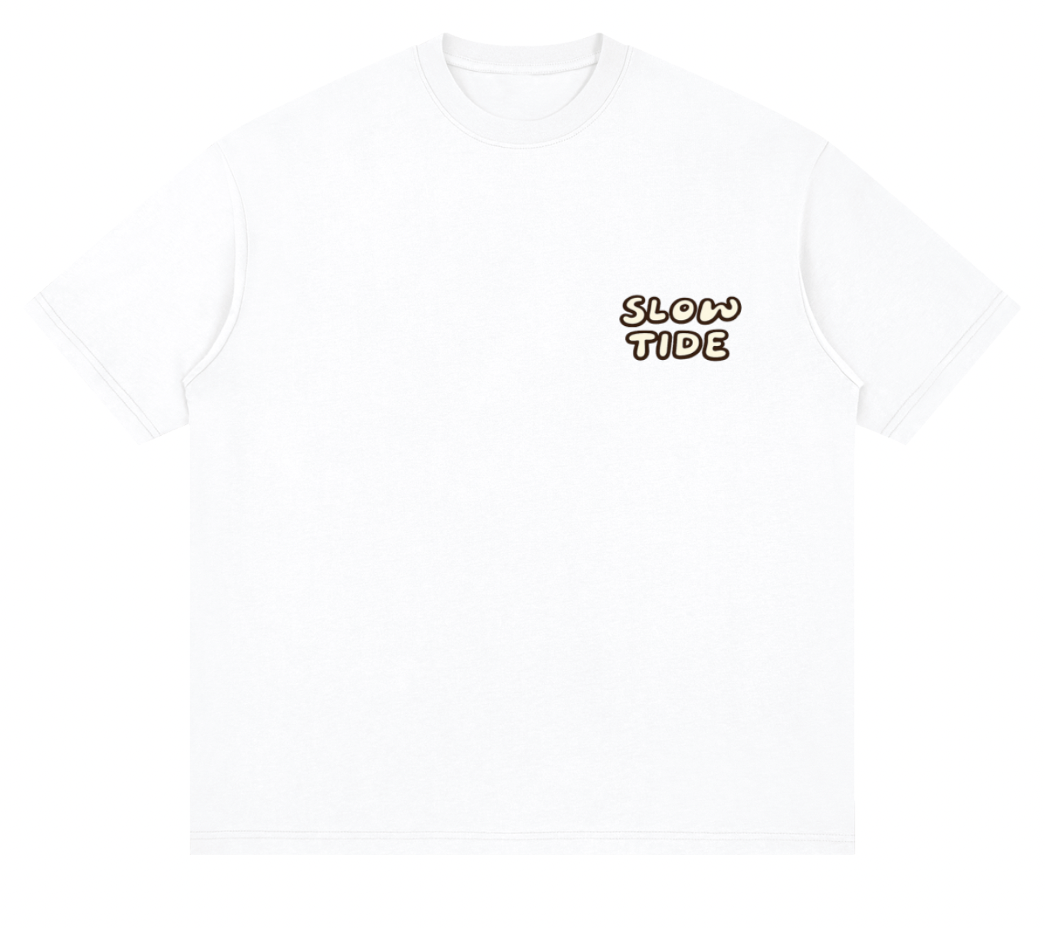 White Slow Tide Tee