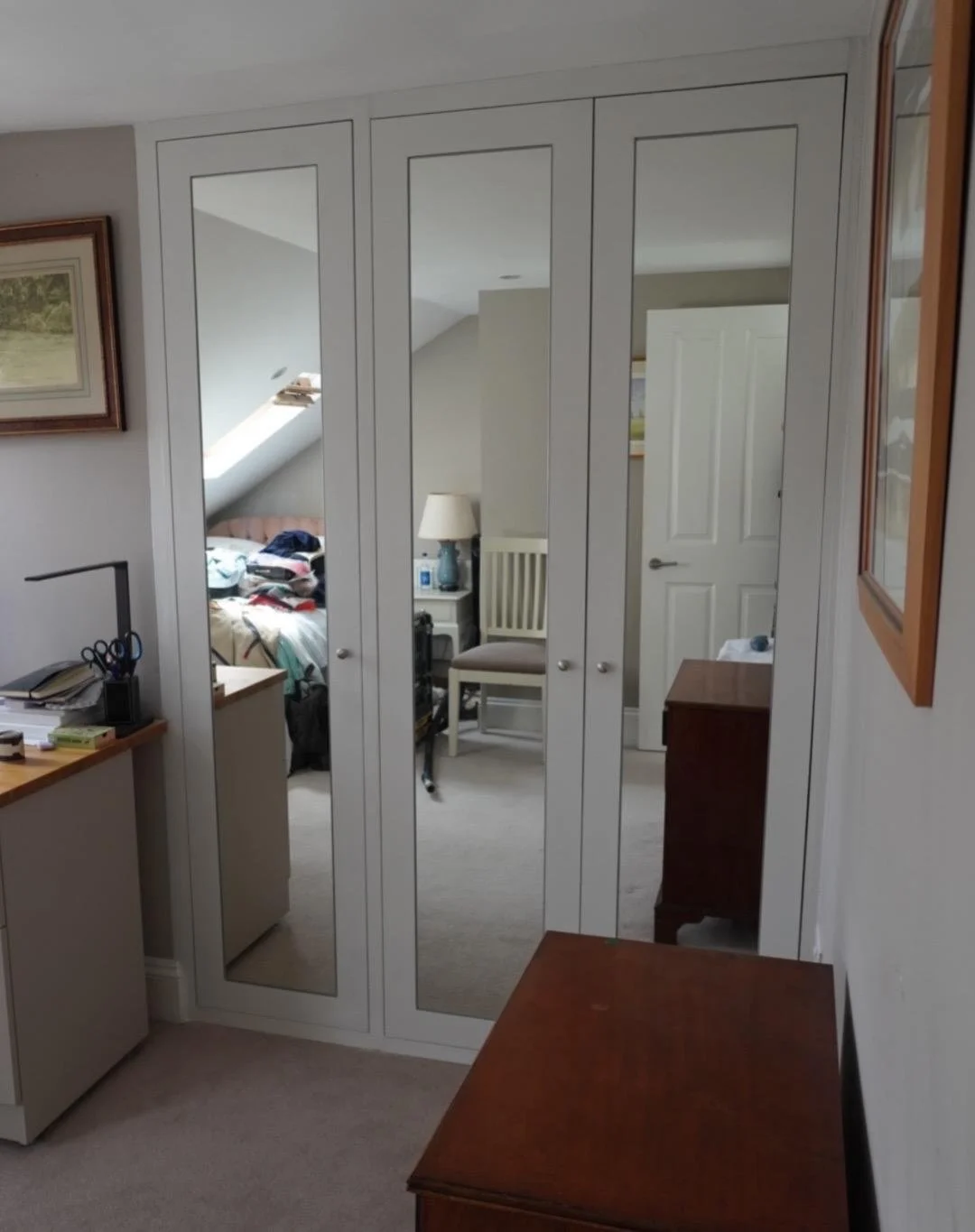 Trio of Mirrors Wardrobe