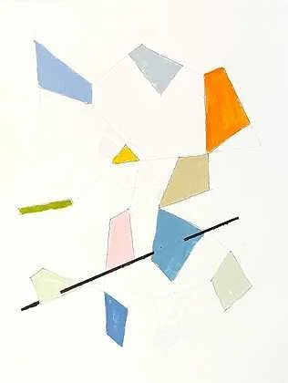 Mark Webber, Untitled MW1, Geometry series for Energy of Light · Acrylic and graphite on Arches paper, 30 × 22 in. · $2,300