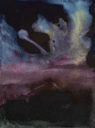 Kirsten Benfield, Equilibrium · Watercolor on paper, 12 × 9 in. · $1,100