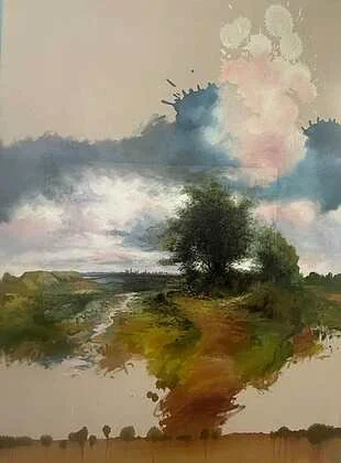 Mark Wilson, Passing Summer Storm · Oil on linen, 68 × 50 in. · $3,800