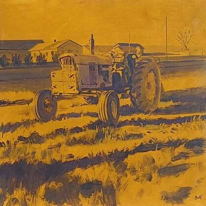 Alan Bull, Work Horse · Acrylic on birch panel, 48 × 48 in. · $8,000