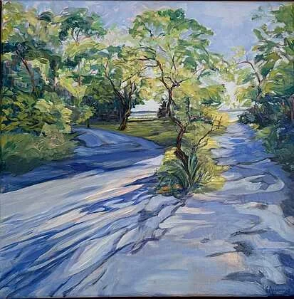Carole Ackerman, Morning Light · Acrylic on canvas, 20 × 20 in. · $2,000