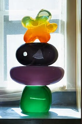 Amy Wickersham, Summer Garden · Solid glass, 30 × 16 × 3 in. · $14,000