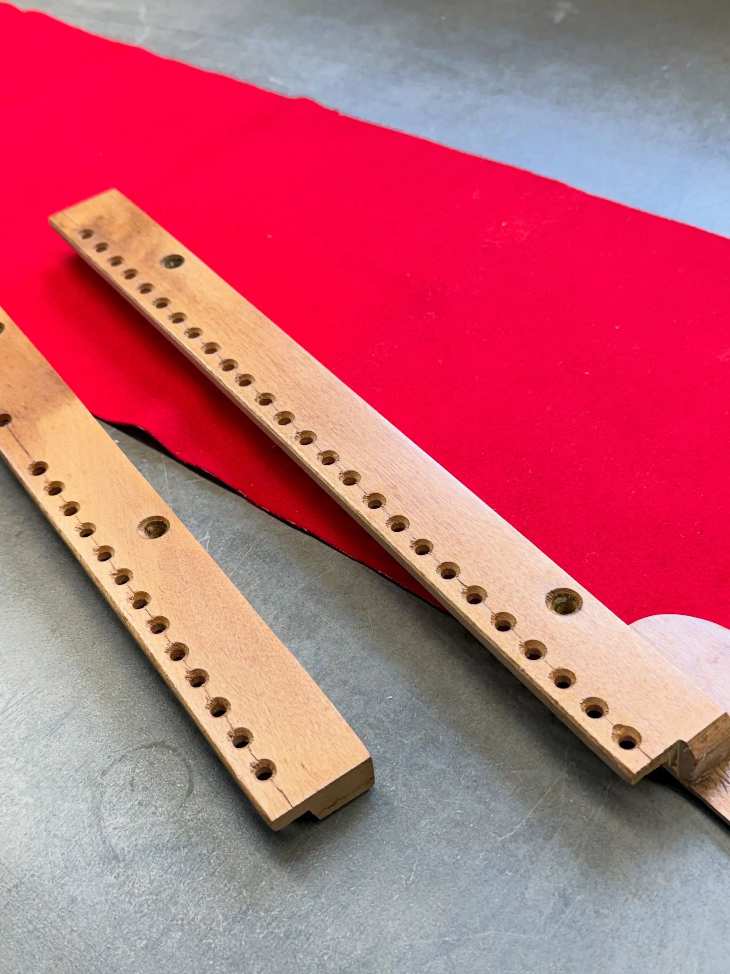 Rebushing the damper guide rail #pianotech #restoration #piano