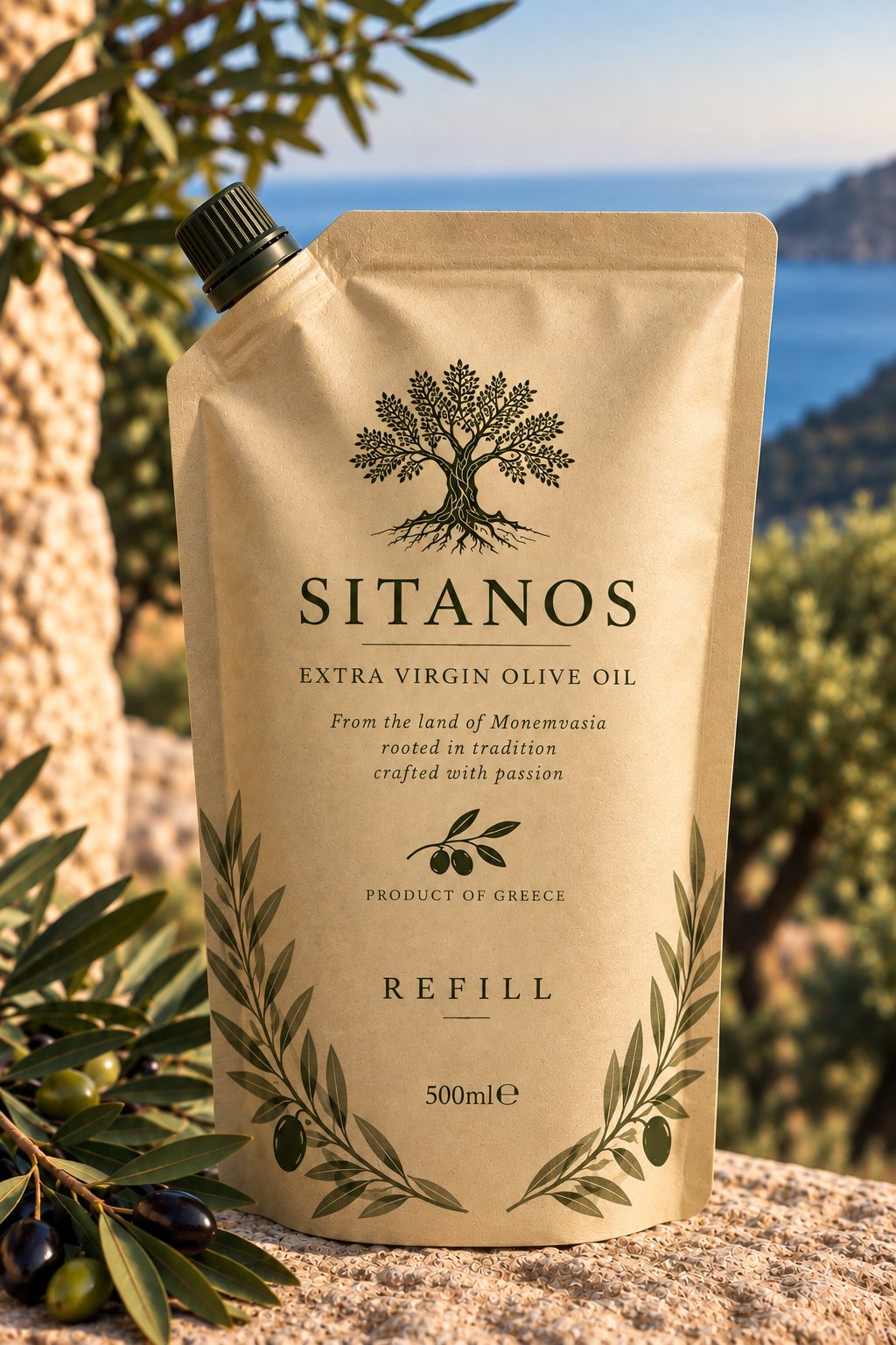 Sitanos Extra Virgin Olive Oil Refill