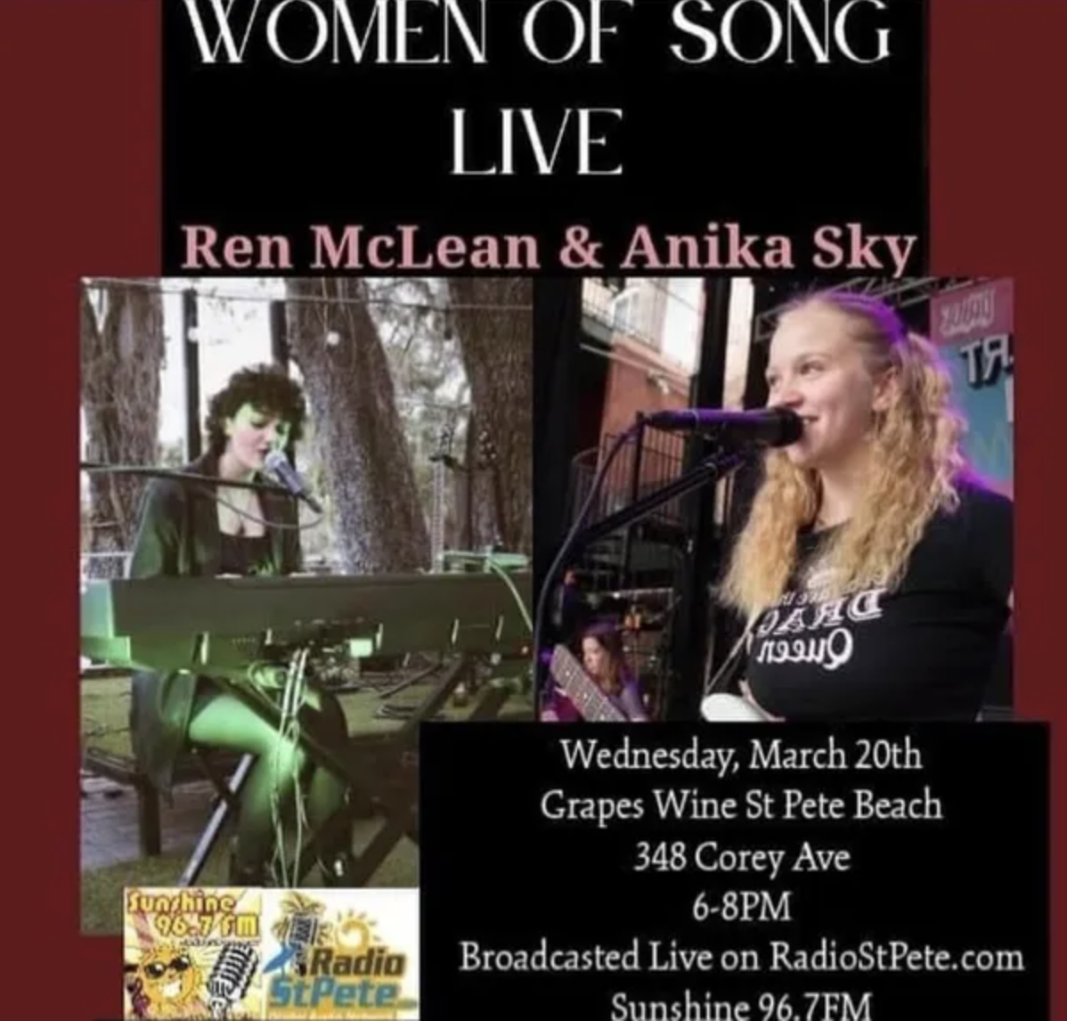 Women of Song Live: Ren McLean & Anika Sky