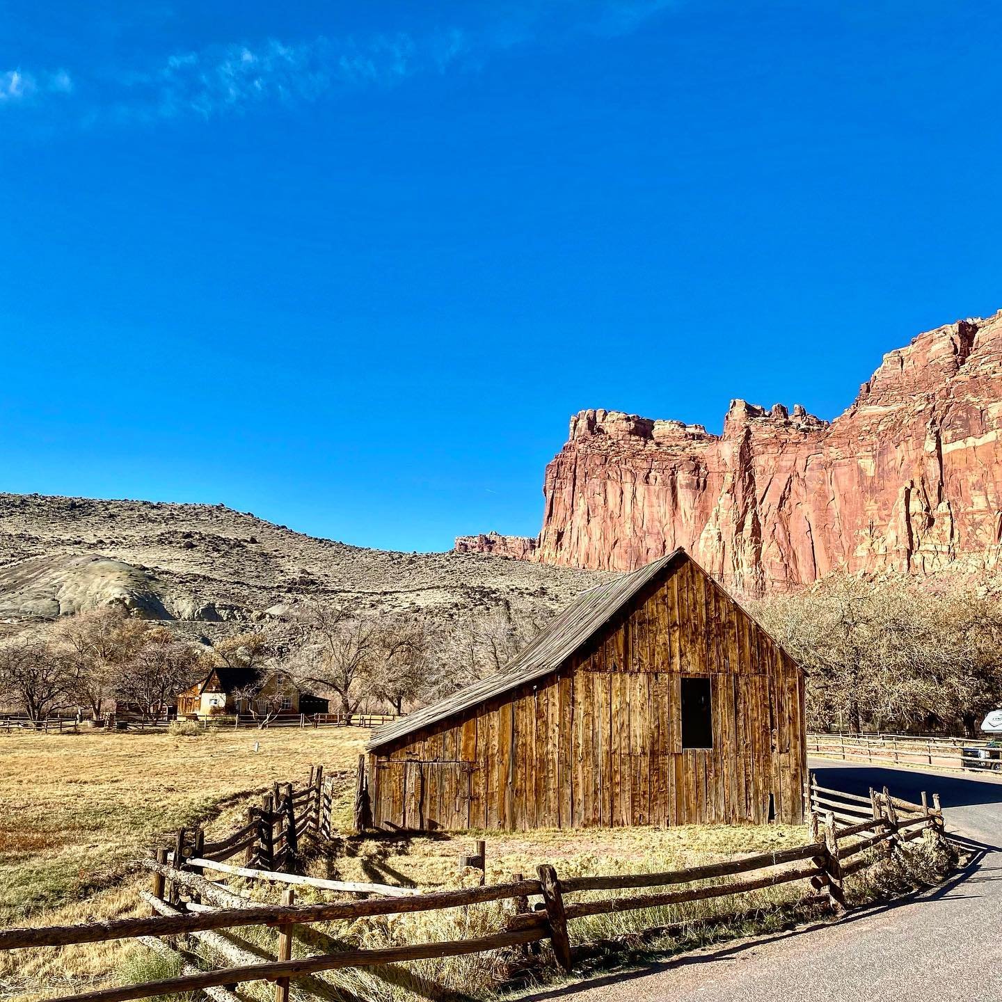 Whilst in Utah there were many stories to encounter. Whilst camping within the Fremont Goethe, on part of the Gifford Orchard and Farm, this barn caught my eye. It is not only of this place, but helped author it. 

The history of both indigenous and 