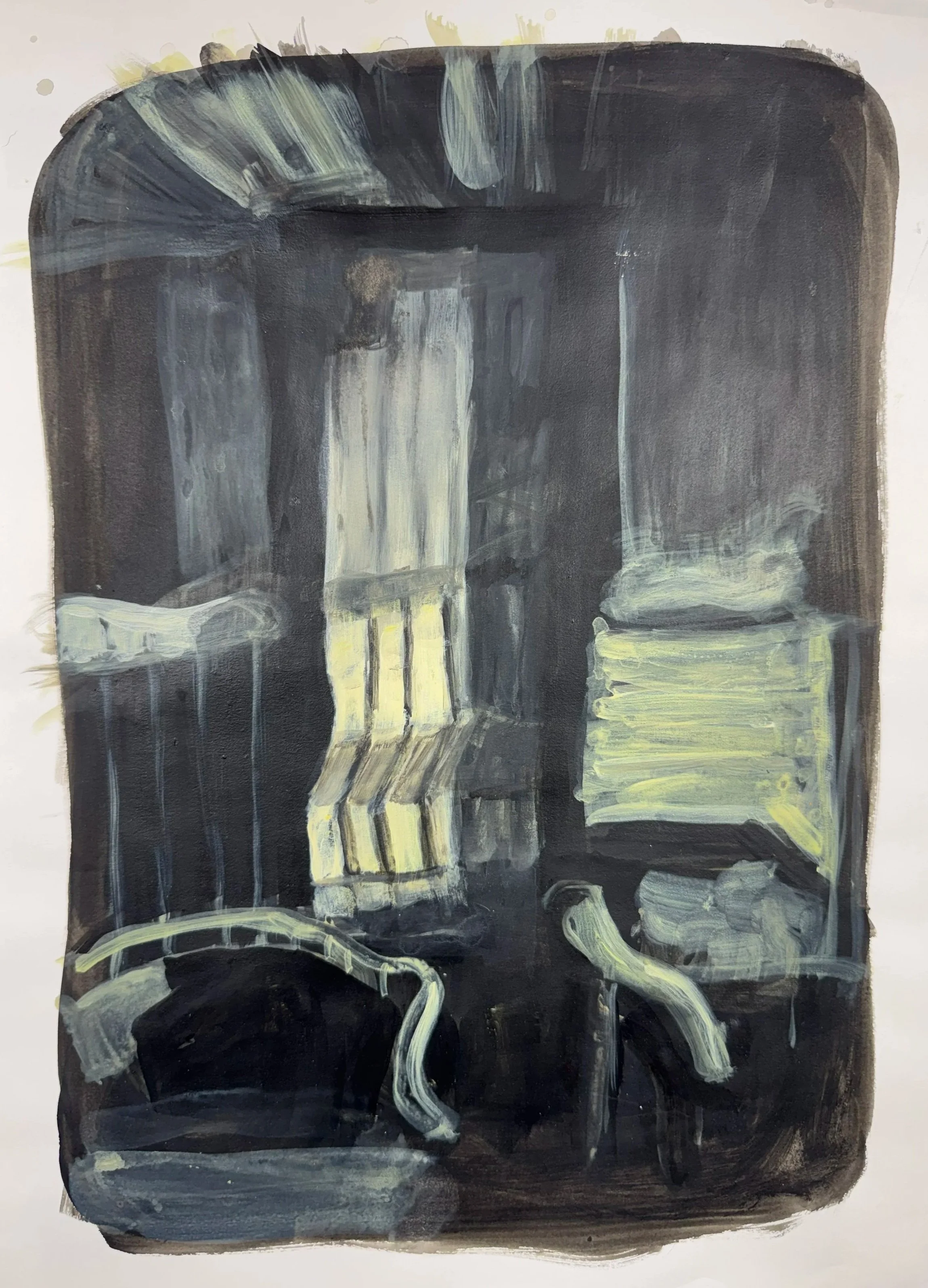 LIGHT 1, 14 x 10 inches, acrylic on paper