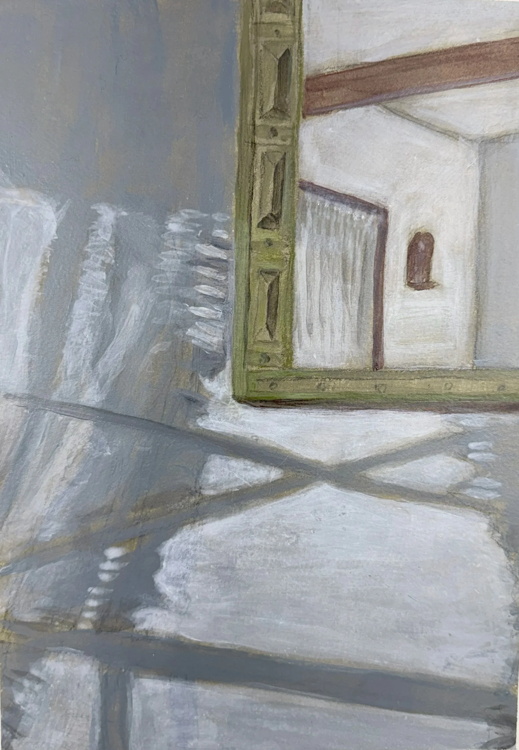 SHADOW & LIGHT, 12.5 x 8, acrylic on Arches paper