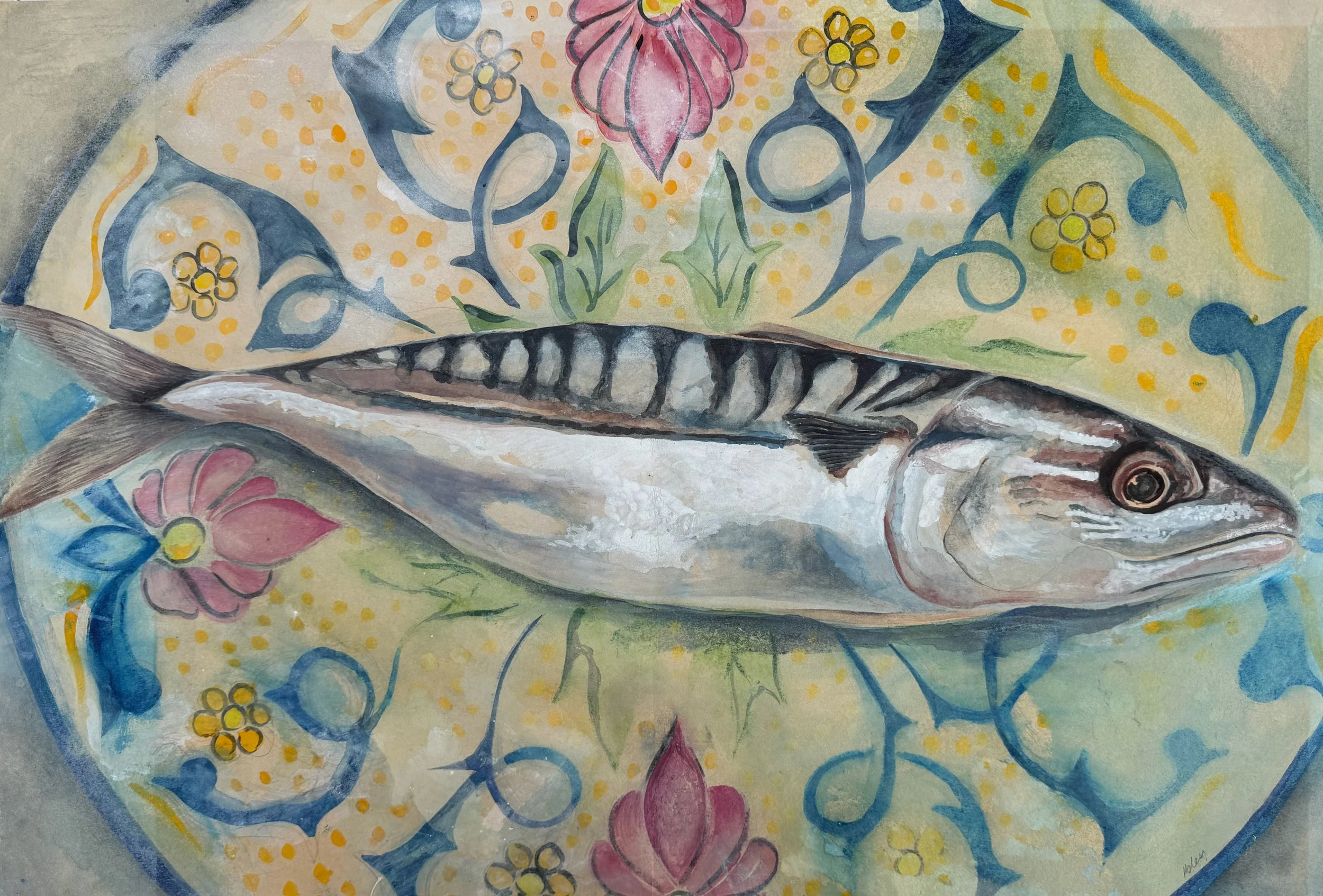 Mackerel on Spanish Plate