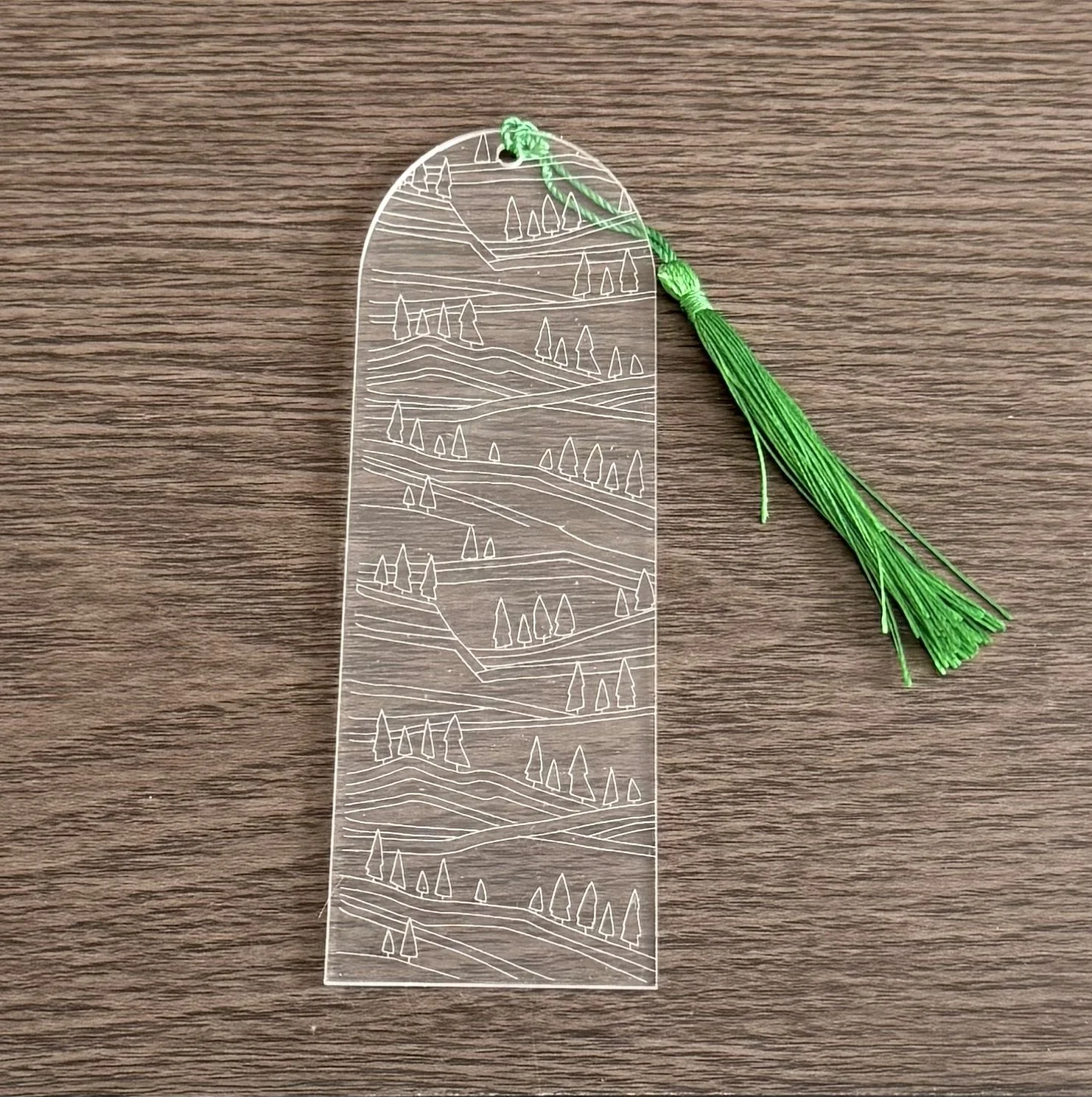 Tree Covered Mountain Ridge Bookmark
