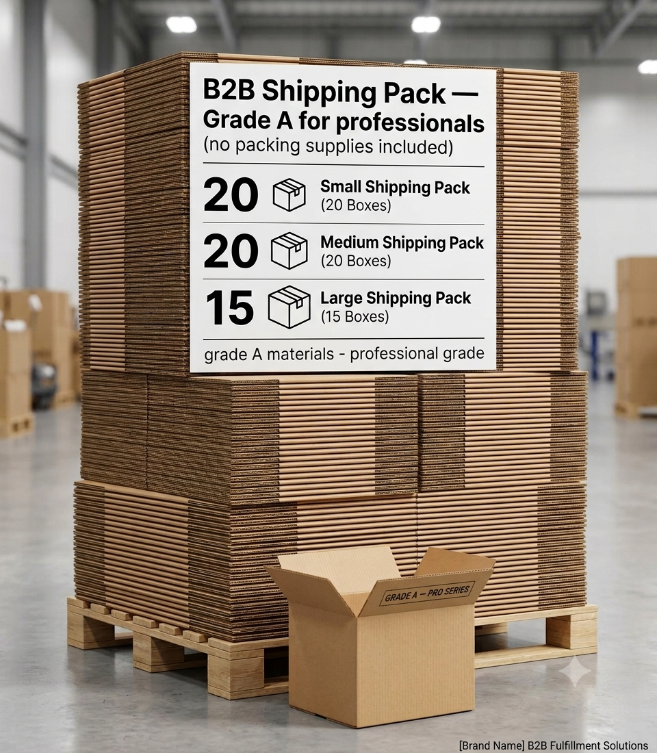 Business Shipping Pack — Grade A for professionals (no packing supplies included)