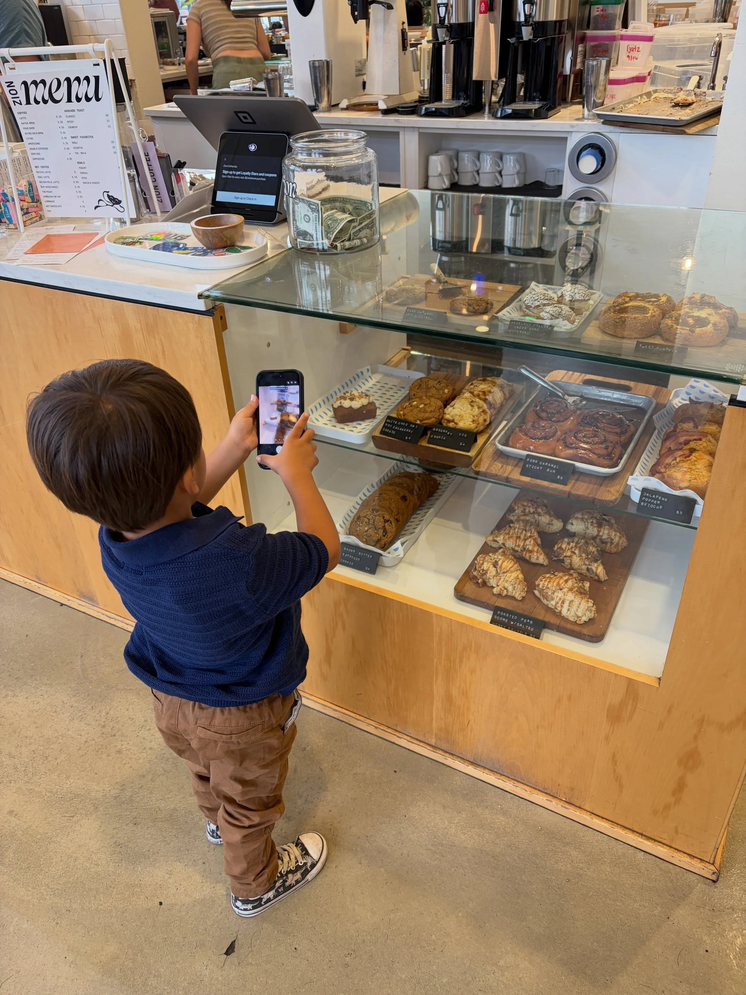 fall menu @zioncoffeeco through the lens of a 3 year old