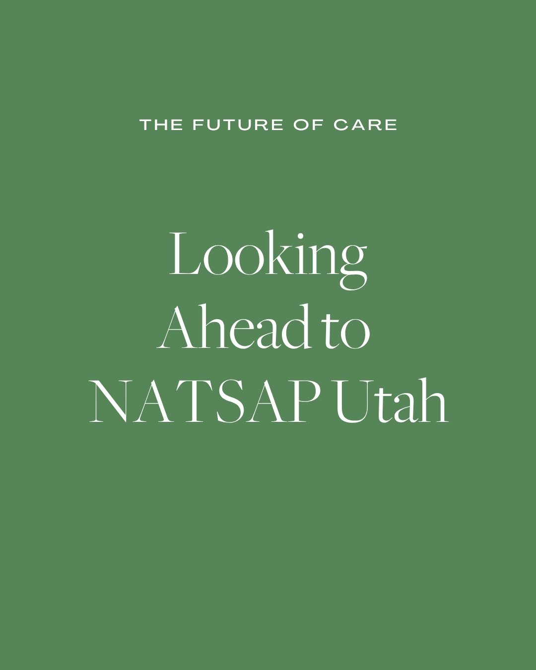 Looking Ahead to NATSAP Utah