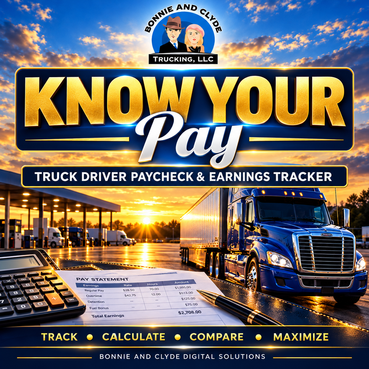 Know Your Pay | Truck Driver Paycheck & Earnings Tracker