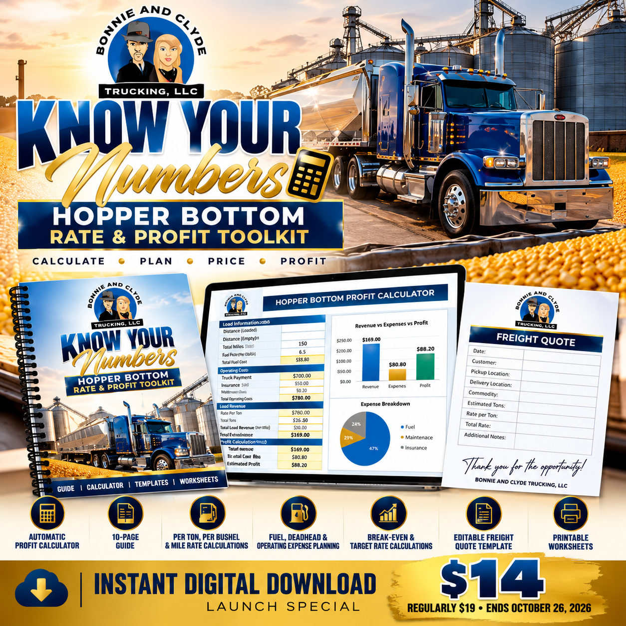 Know Your Numbers: Hopper Bottom Rate & Profit Toolkit