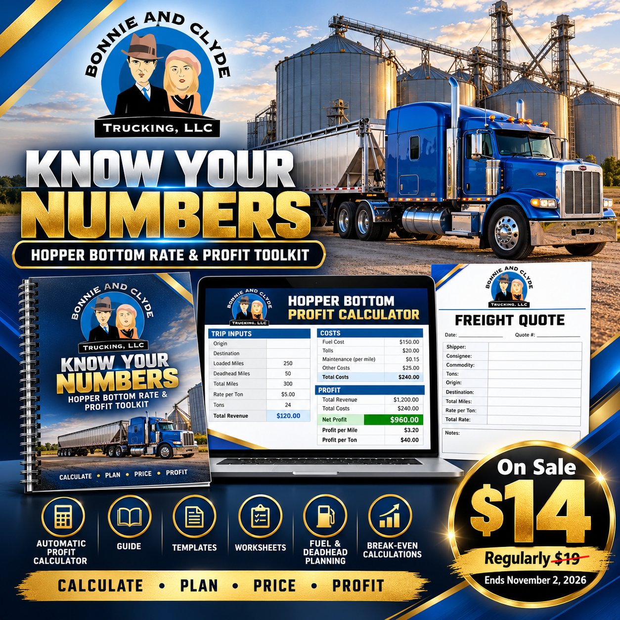 Know Your Numbers: Hopper Bottom Rate & Profit Toolkit