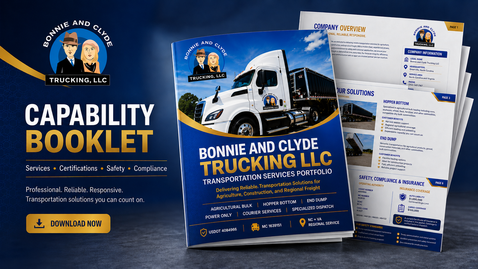 Bonnie and Clyde Trucking LLC Capability Booklet