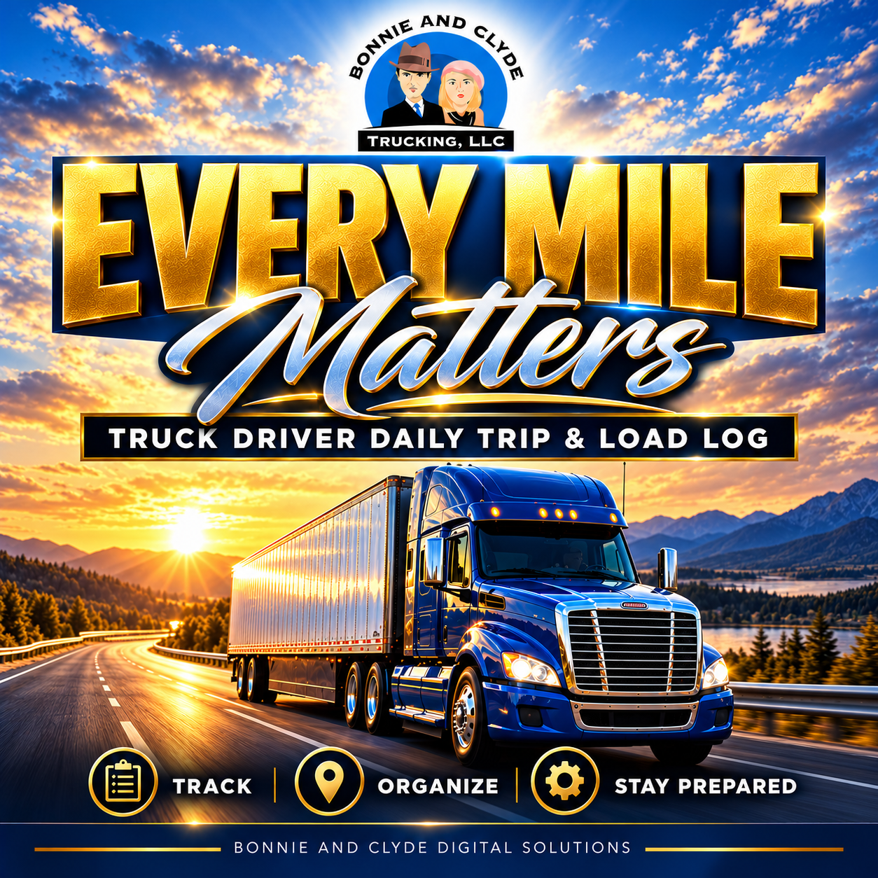 Every Mile Matters: Truck Driver Daily Trip & Load Log