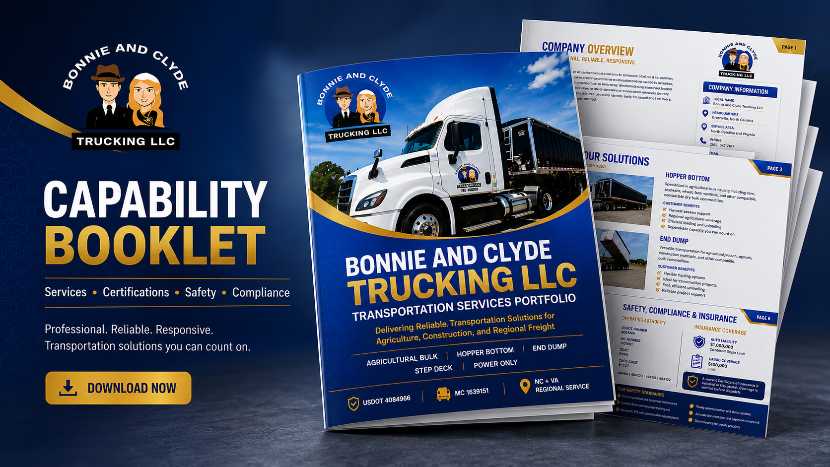 Bonnie and Clyde Trucking LLC Capability Booklet