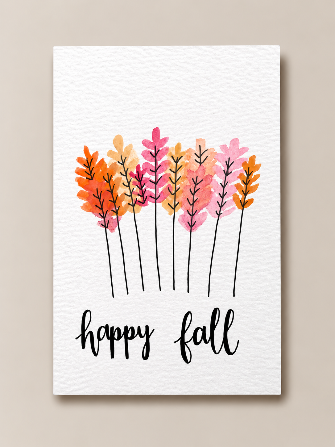 Happy Fall Holiday Card