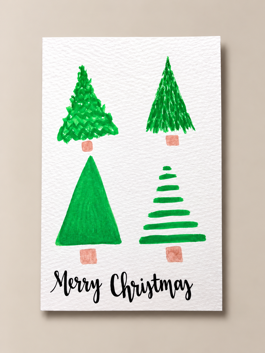 Multiple Trees Christmas Card