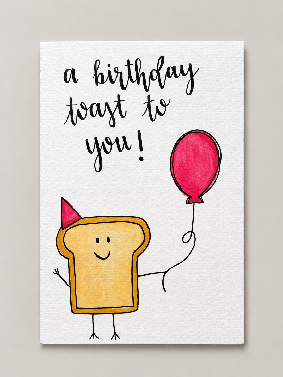 A Toast To You Birthday Card