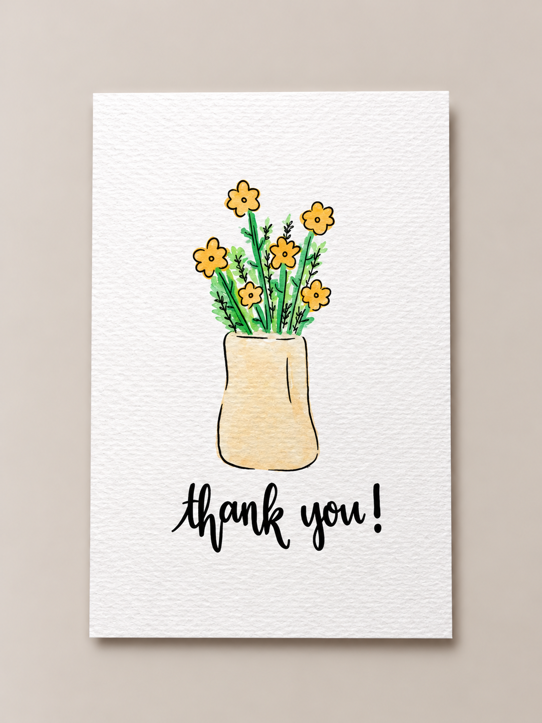 Thank You Flowers Card