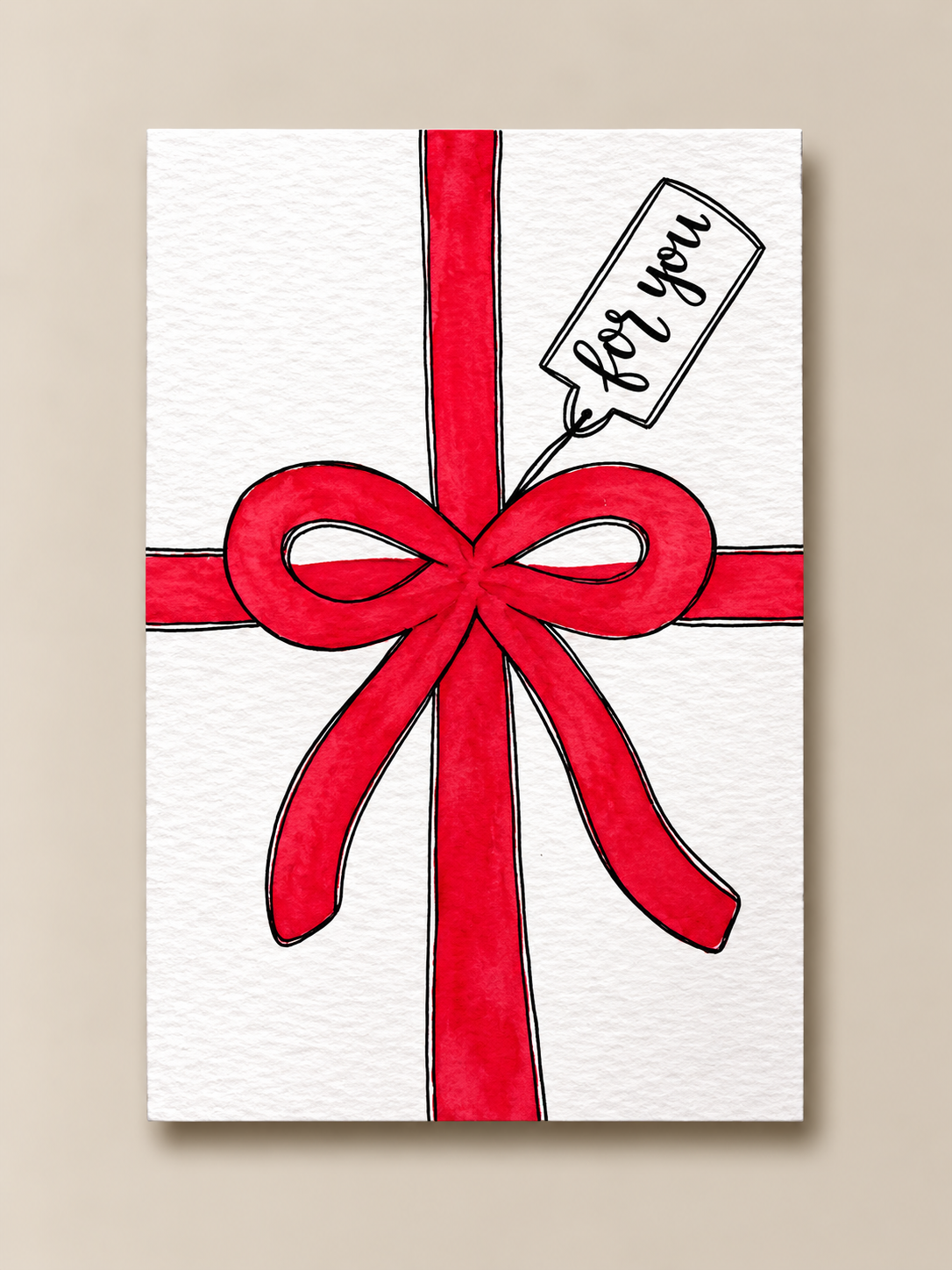 Holiday Present For You Card