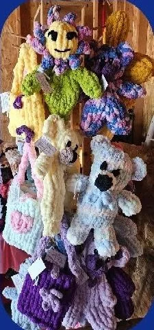 Chunky Knit Stuffies and Bags by Handcrafted by Gaga