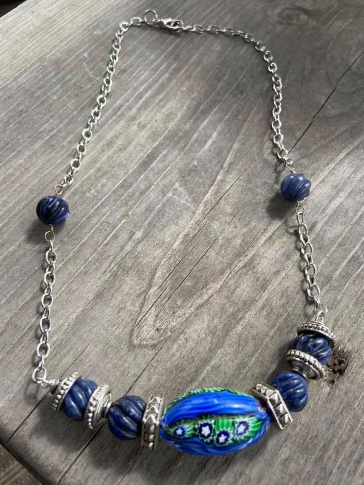 Handmade beaded necklace by Coco B Designs