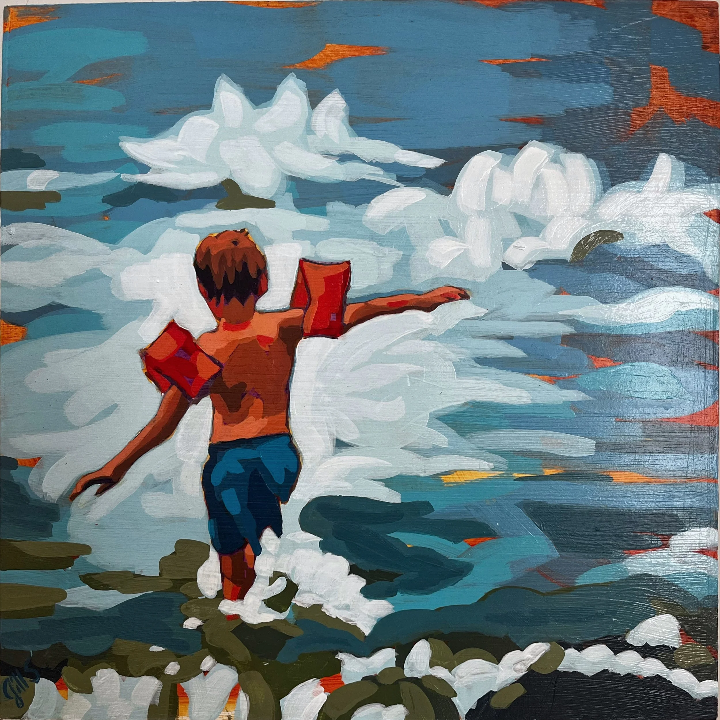 Seaside Adventure Painting 12 x12