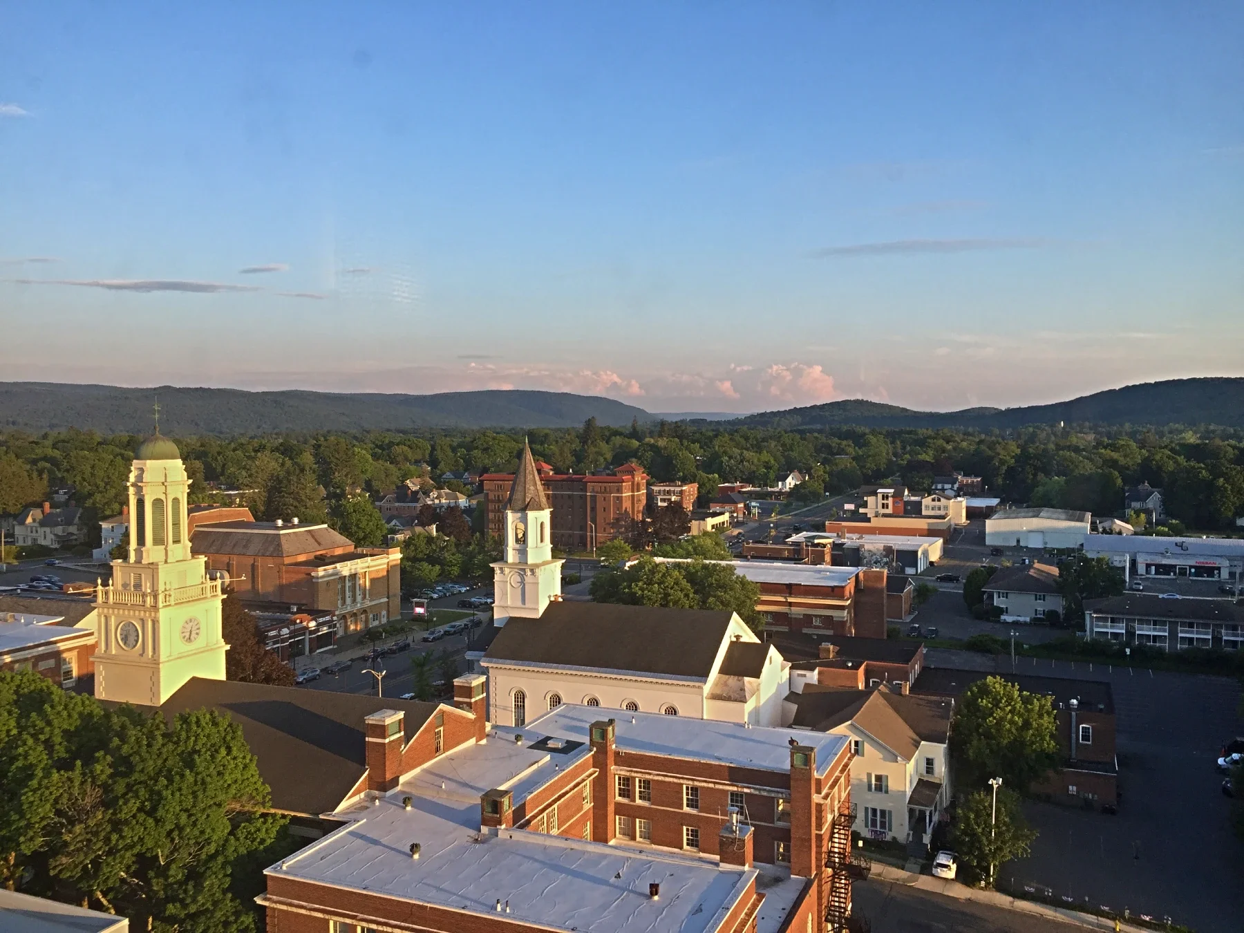 A photograph of downtown PIttsfield