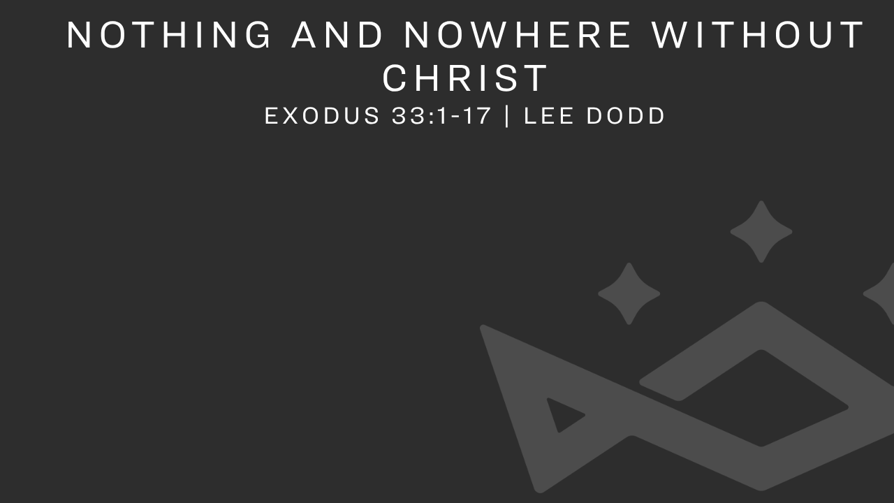 Nothing and Nowhere without Christ