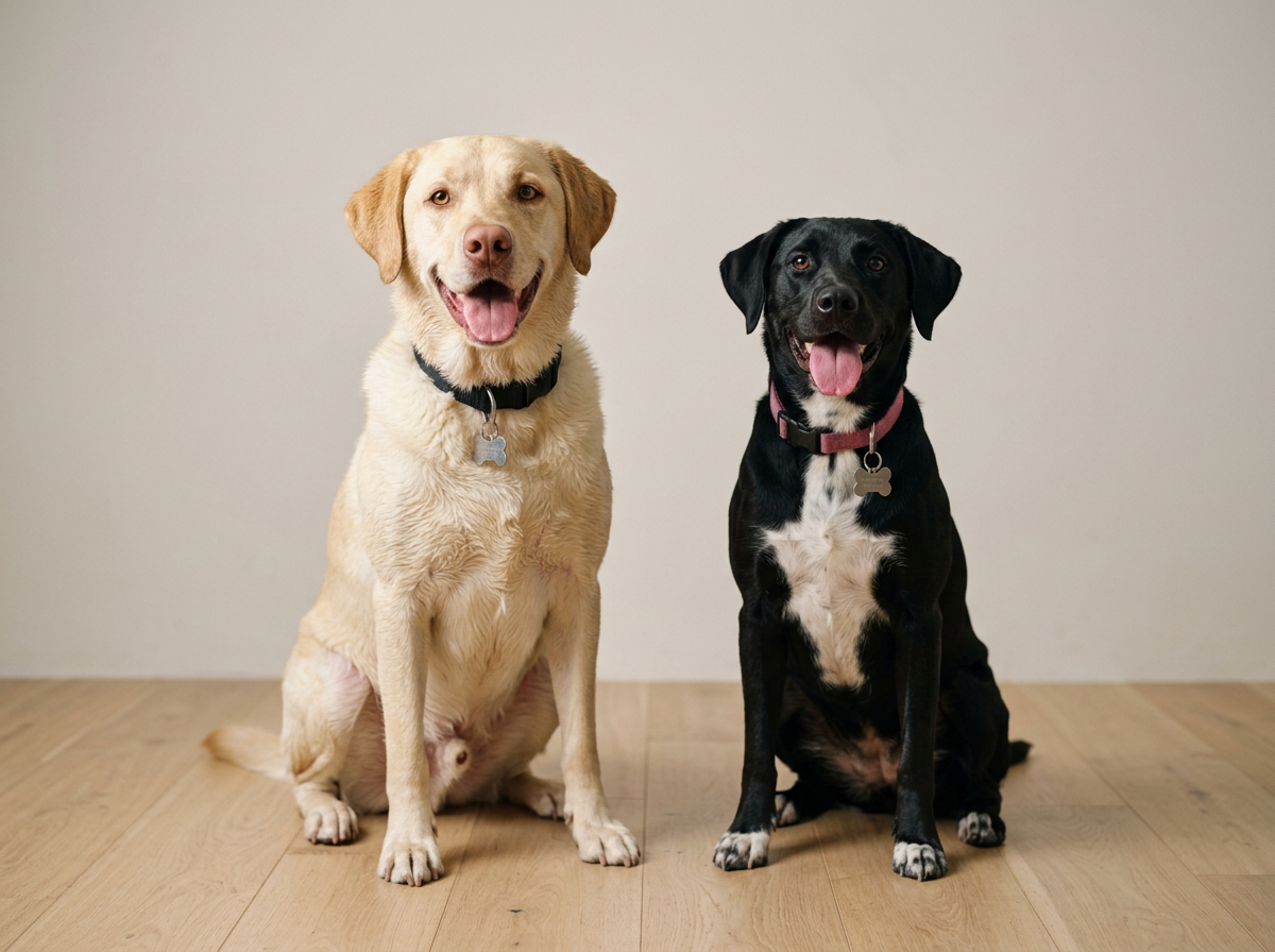 Dayna Carpenter's two doggies, Cashew and Abby.