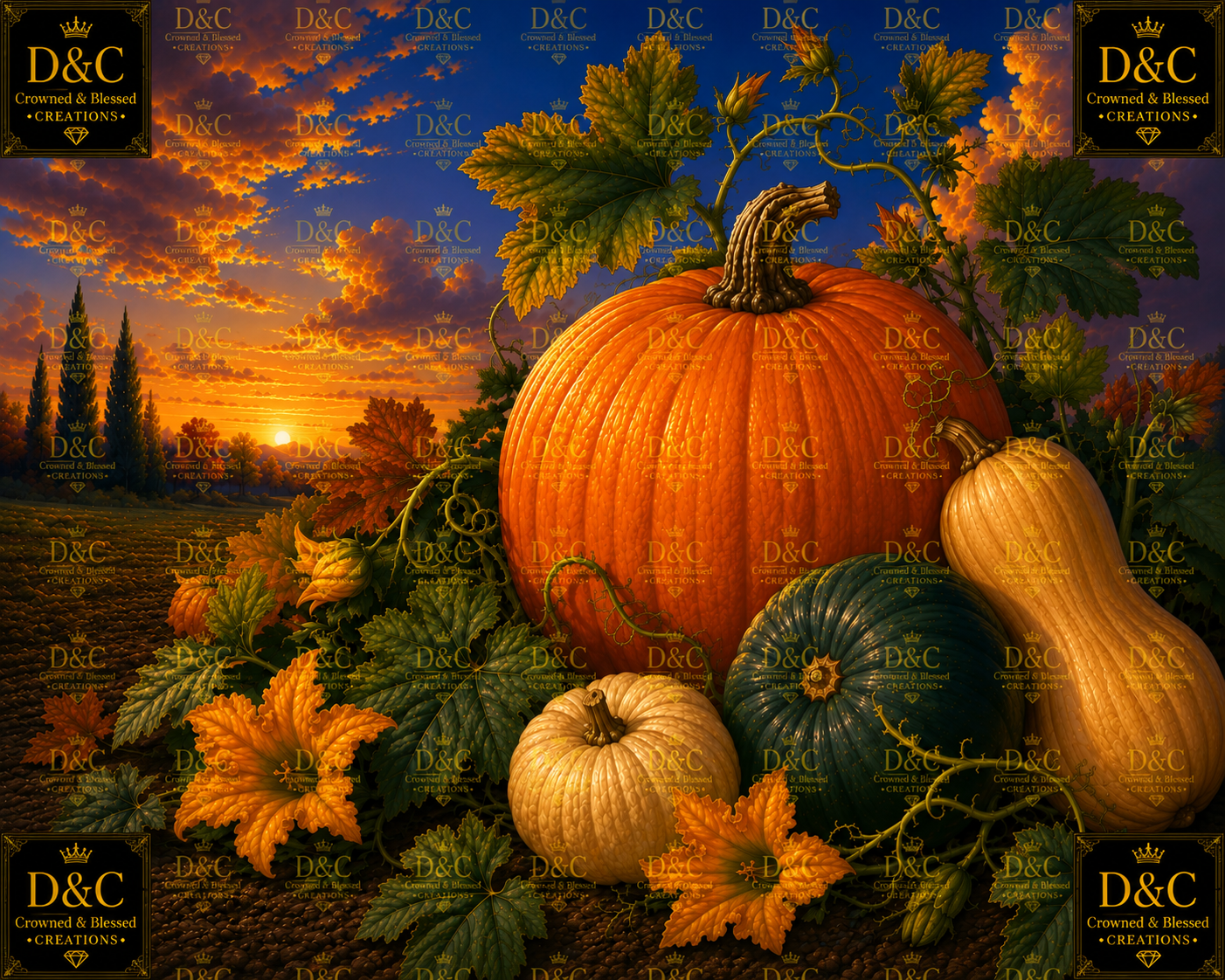 Autumn's Abundance 60x50 Square Drills